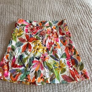 Rip Skirt Floral Multicolor wrap A-Line Skirt - Women’s Large NWT